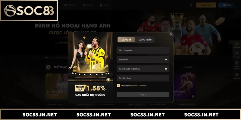 Hướng dẫn đăng ký SOC88 nhanh chóng và an toàn